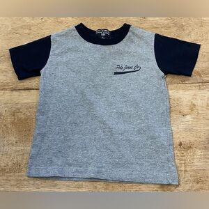 Vintage Polo Jeans Co Ralph Lauren Gray/Navy Cotton Jersey‎ Logo Tee